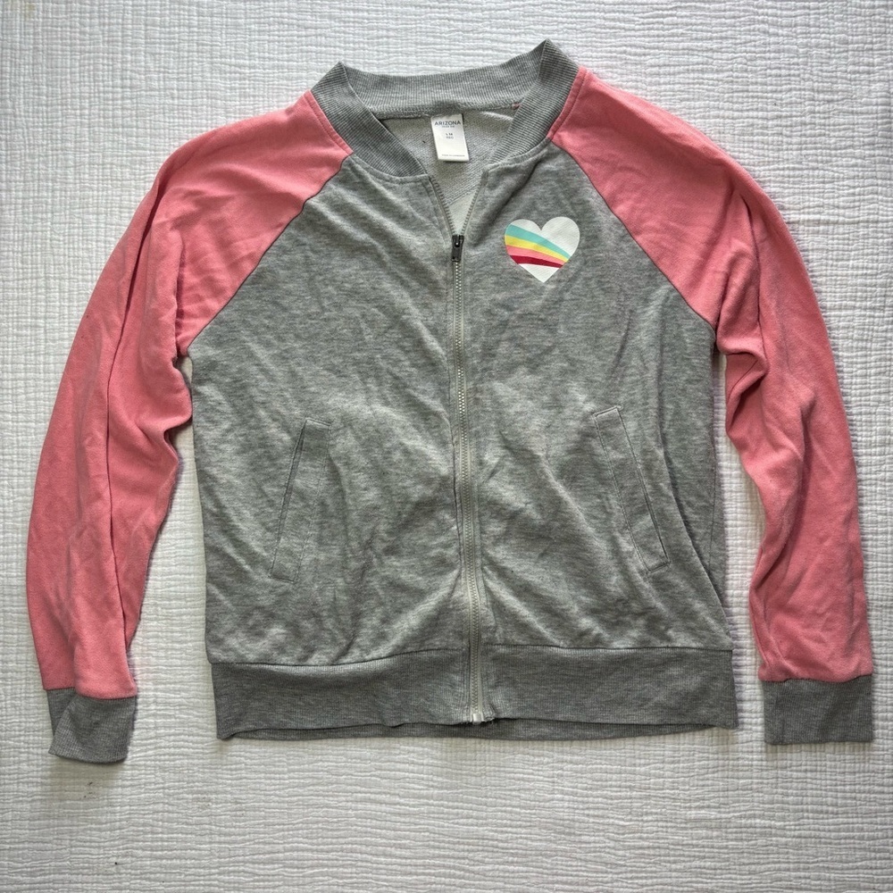 Arizona Jean Company Heather Gray Zip-Up
